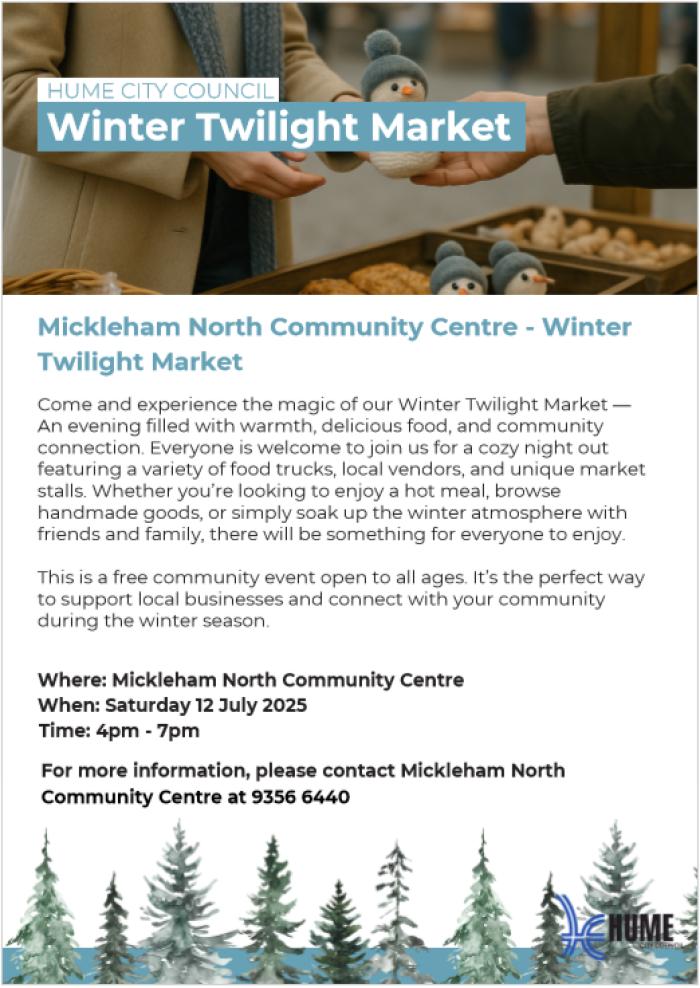 Winter Twilight Market - Mickleham Winter Twilight Market - Mickleham