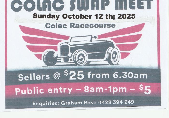 Colac Swap Meet / Car Show / Market Colac Swap Meet / Car Show / Market