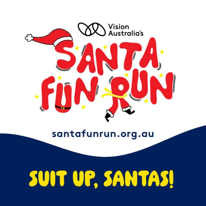 Vision Australia's Santa Fun Run Vision Australia's Santa Fun Run