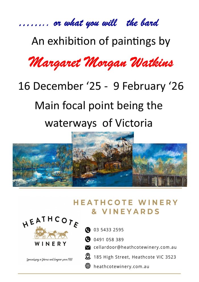 Margaret Morgan: .... or what you will - 'the bard' exhibition of paintings