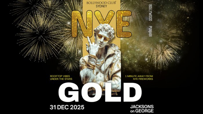 NYE GOLD @ Jacksons on George NYE GOLD @ Jacksons on George