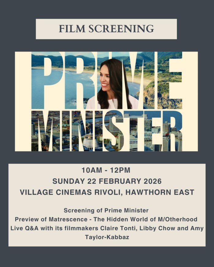 Film Screening: Prime Minister - Fundraiser for Matrescence