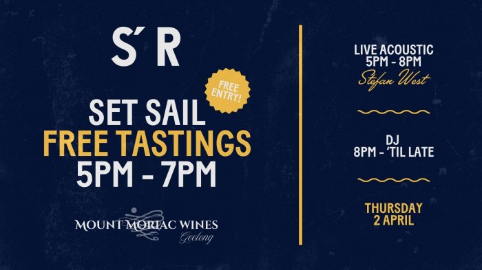 Set Sail Fridays | FREE Tastings at Sailors' Rest